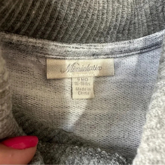 MINICLASIX Shawl Collar Footie Jumpsuit Elbow Patch Dressy Size 9 Month - Picture 3 of 7